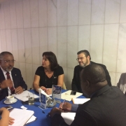 Reunião no gabiente do senador Paulo Paim.
