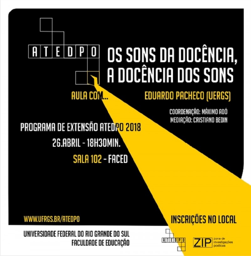 Inscrições são gratuitas e podem ser feitas no local do evento.