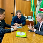 Reunião com o Deputado Vilmar Zanchini.