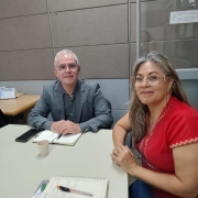 Encontro com a professora Mónica María Vargas. 